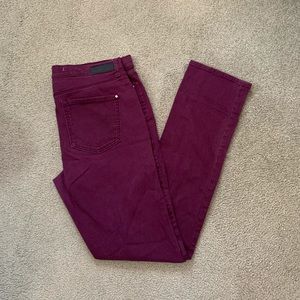 Plum DKNY size 6 jeans.